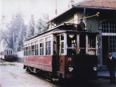 I tram della Stie sul Sempione quando c'erano ancora le rotaie...