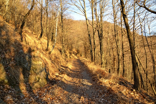 La vecchia strada militare.