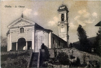 la chiesa in una foto scattata prima del 1910.